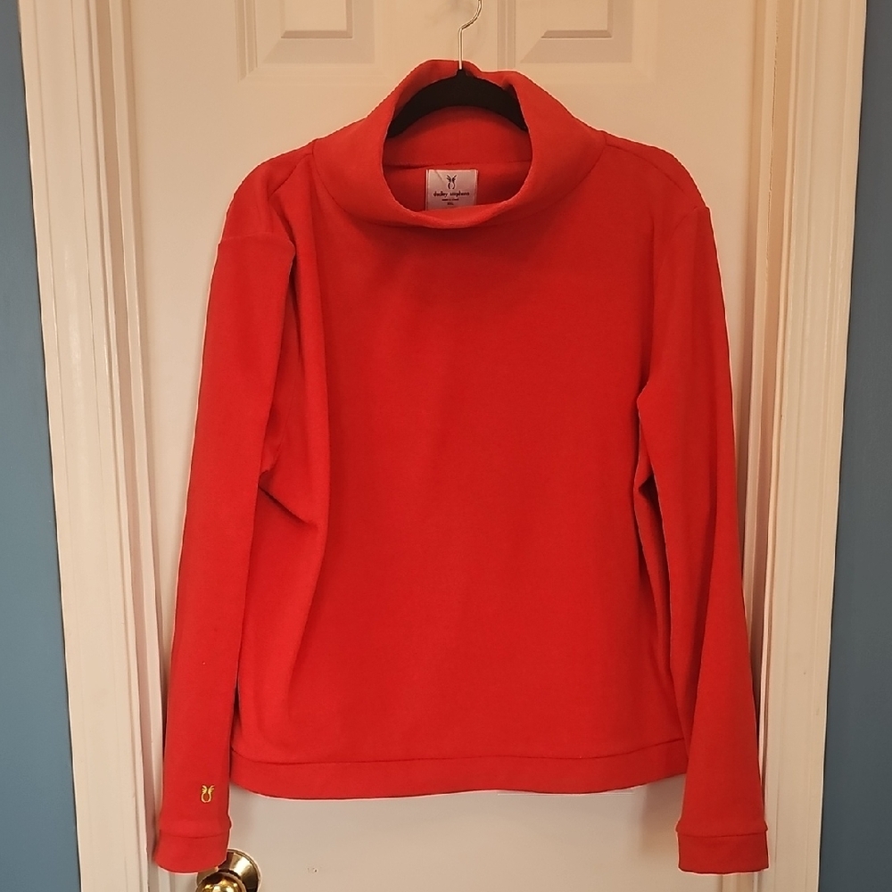 Dudley Stephens Vibrant Red Cowl Neck Sweater